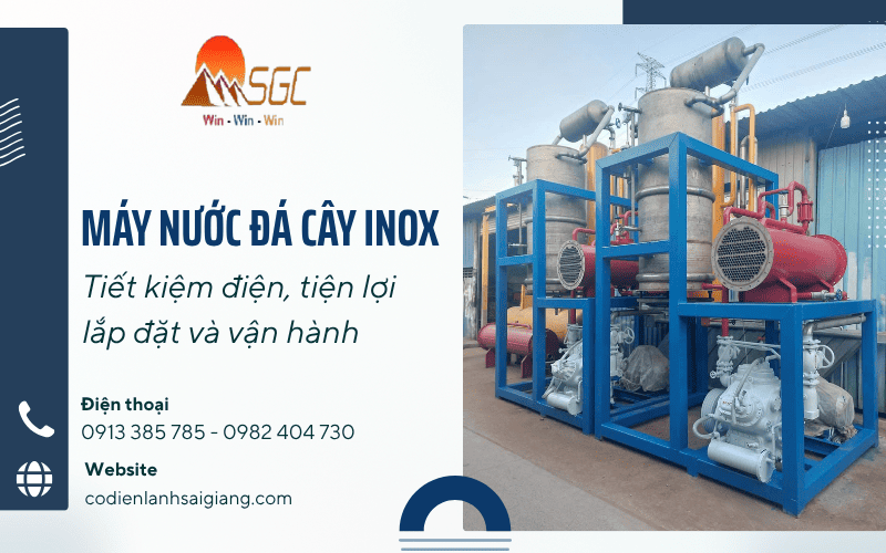 máy nước đá cây