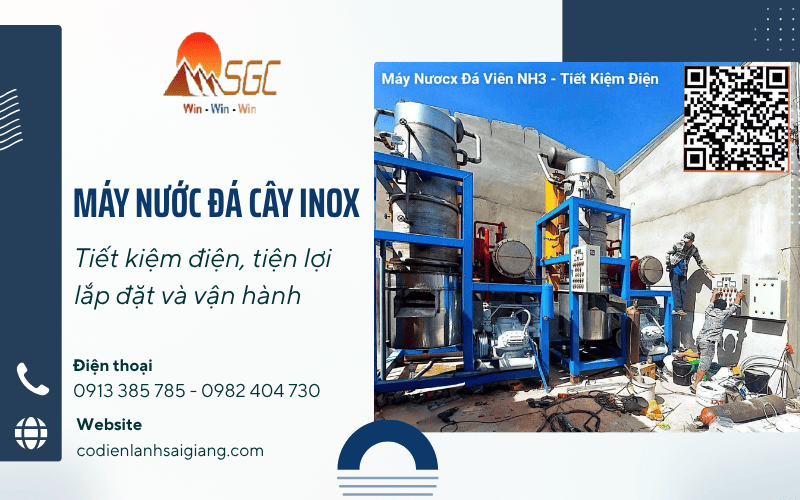 máy nước đá cây