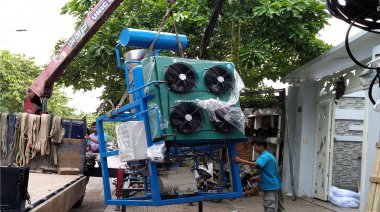 Máy nước đá viên 15hp - R22 - Sản lượng 4 tấn Máy nước đá viên 15hp - R22 - Sản lượng 4 tấn